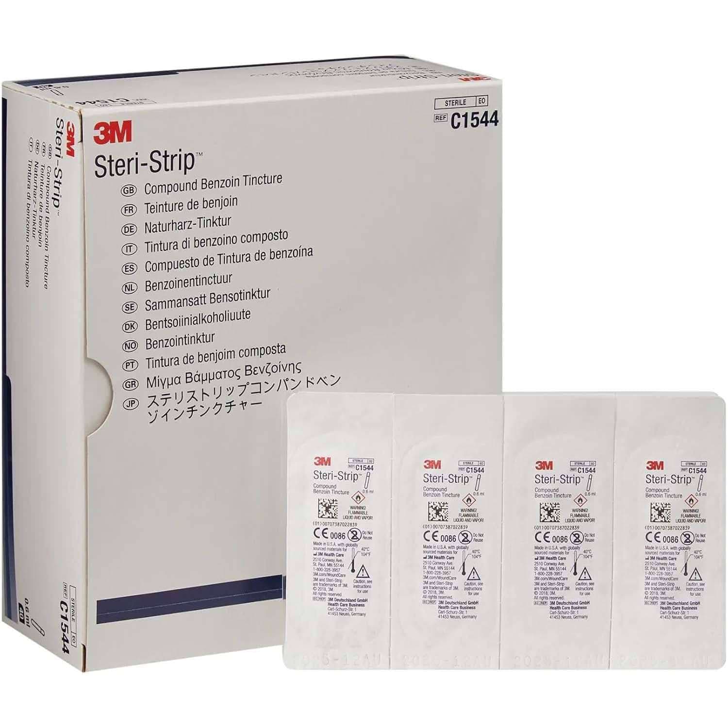 3M Steri-Strip Benzoin Tincture, Solution Vial 2/3 cc - Case of 160 - Image 1