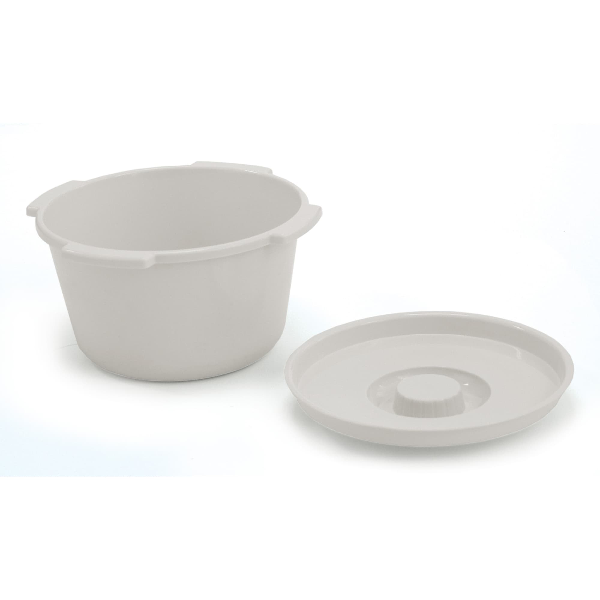 Lumex Everyday Commode Pail with Cover, 7 Quart Capacity - Case of 6 - Image 1