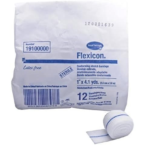 Flexicon Sterile Conforming Bandage, 1 Inch x 4-1/10 Yard - Box of 12 - Image 1