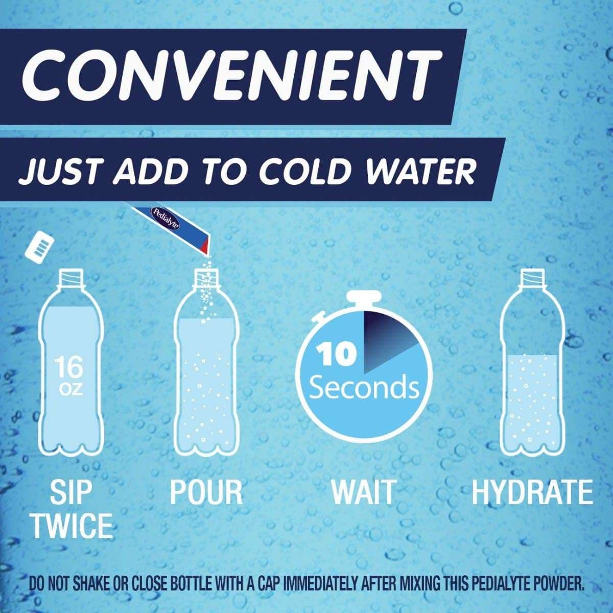 Pedialyte Sparkling Rush Powder Packs Oral Electrolyte Solution - Image 3