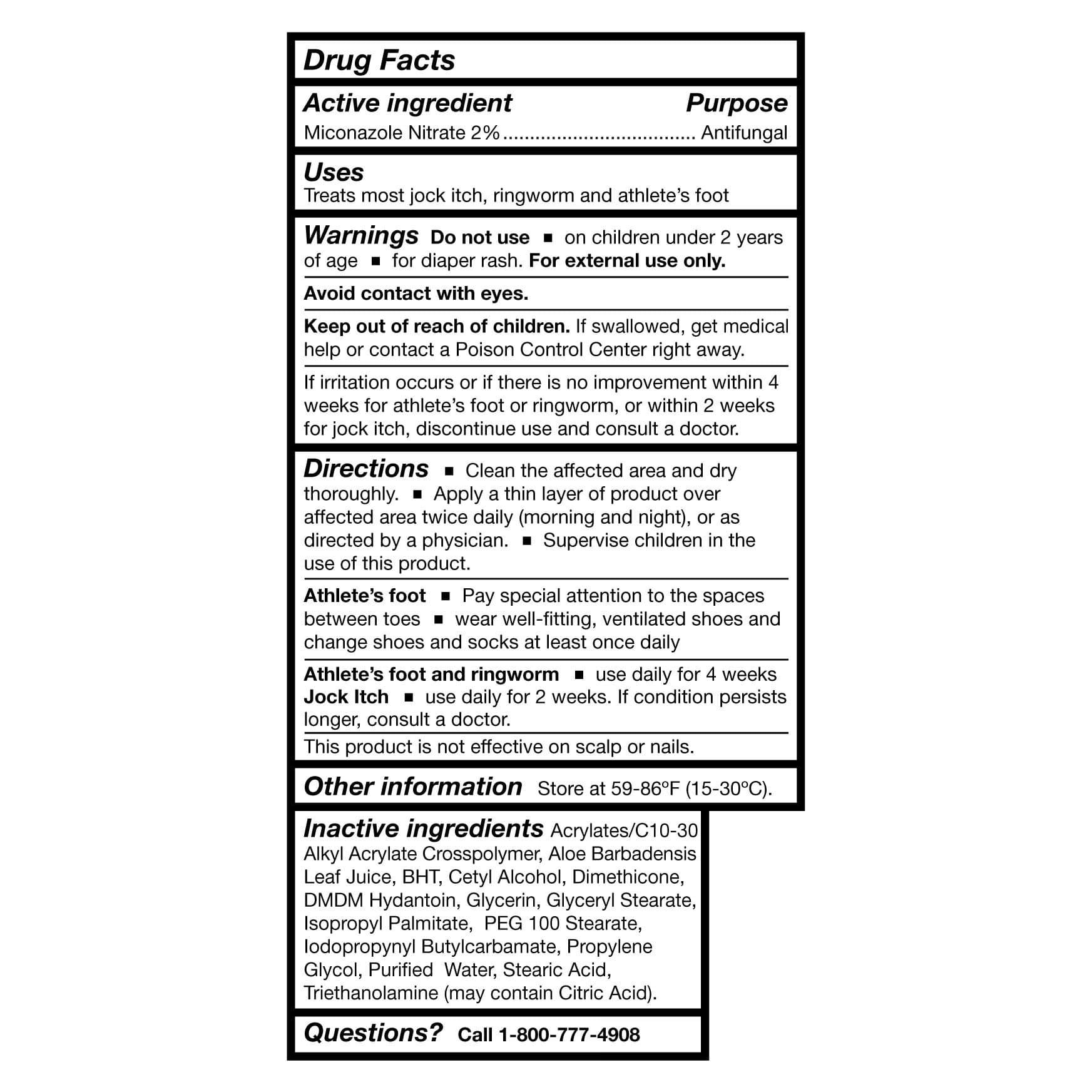 McKesson Antifungal 2% Miconazole Nitrate Cream, 4 oz - Image 2