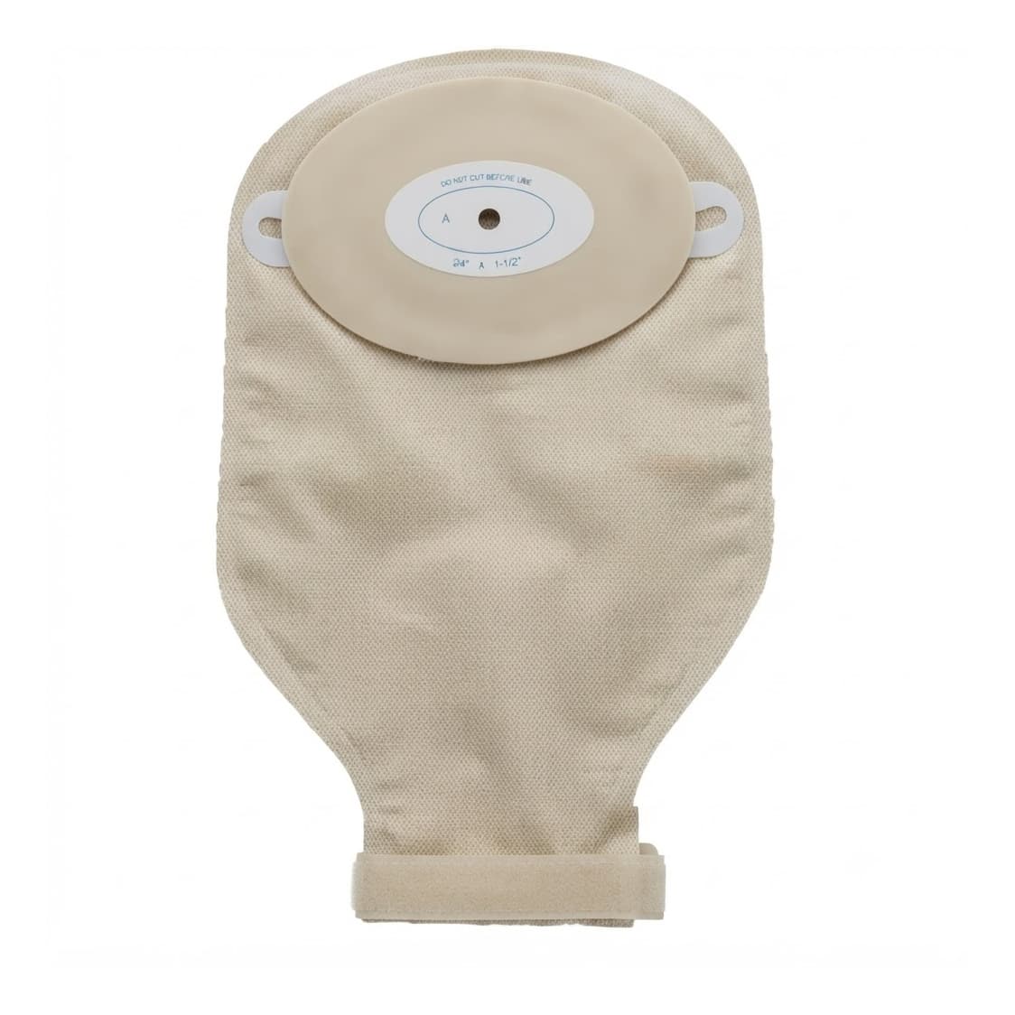 Nu hope Trim to Fit Standard Drainable Pouch, Deep Convex, Clamp Closure, Oval B - Box of 10 - Image 1