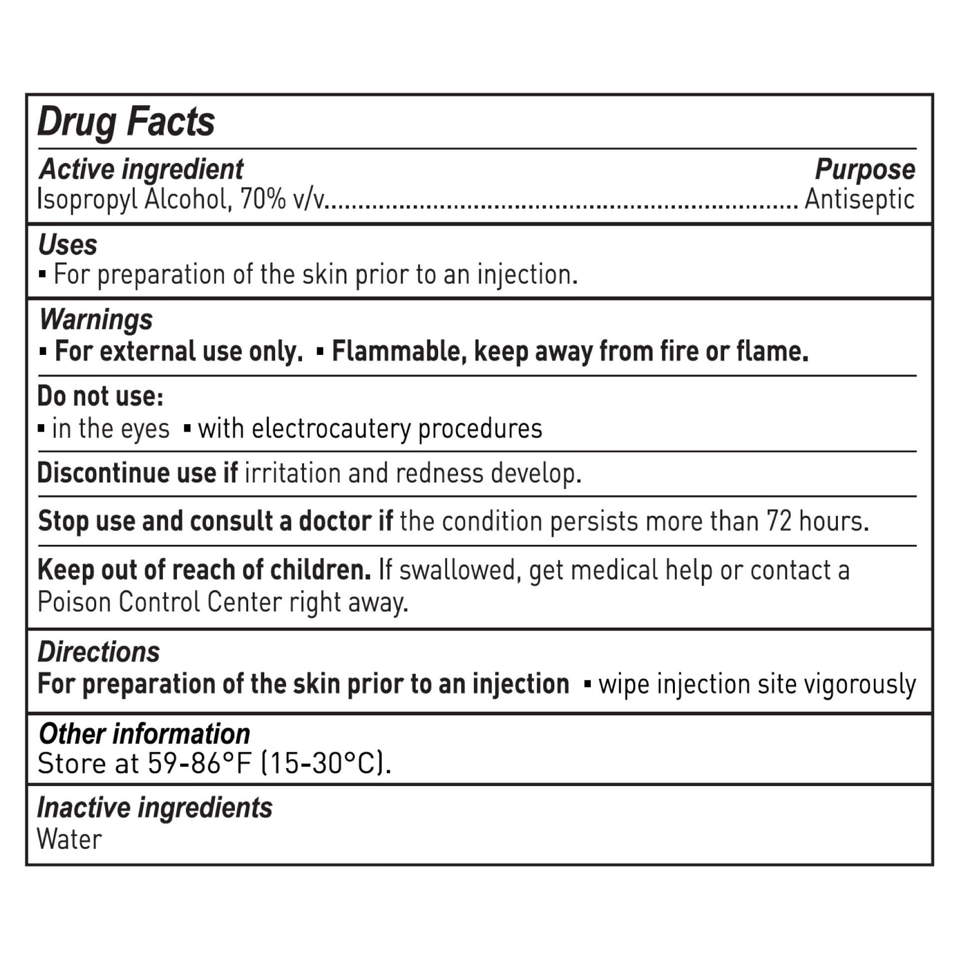 McKesson Isopropyl Alcohol Impregnated Swabstick, 3 Pack - Image 3