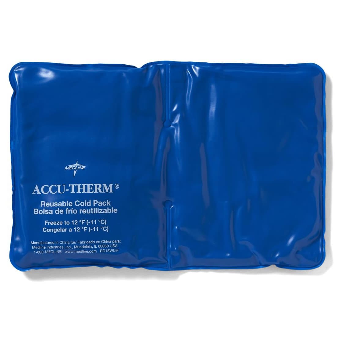 Accu-Therm Blue Vinyl Reusable Cold Packs, Half, 7 x 11 Inch - Each - Image 1