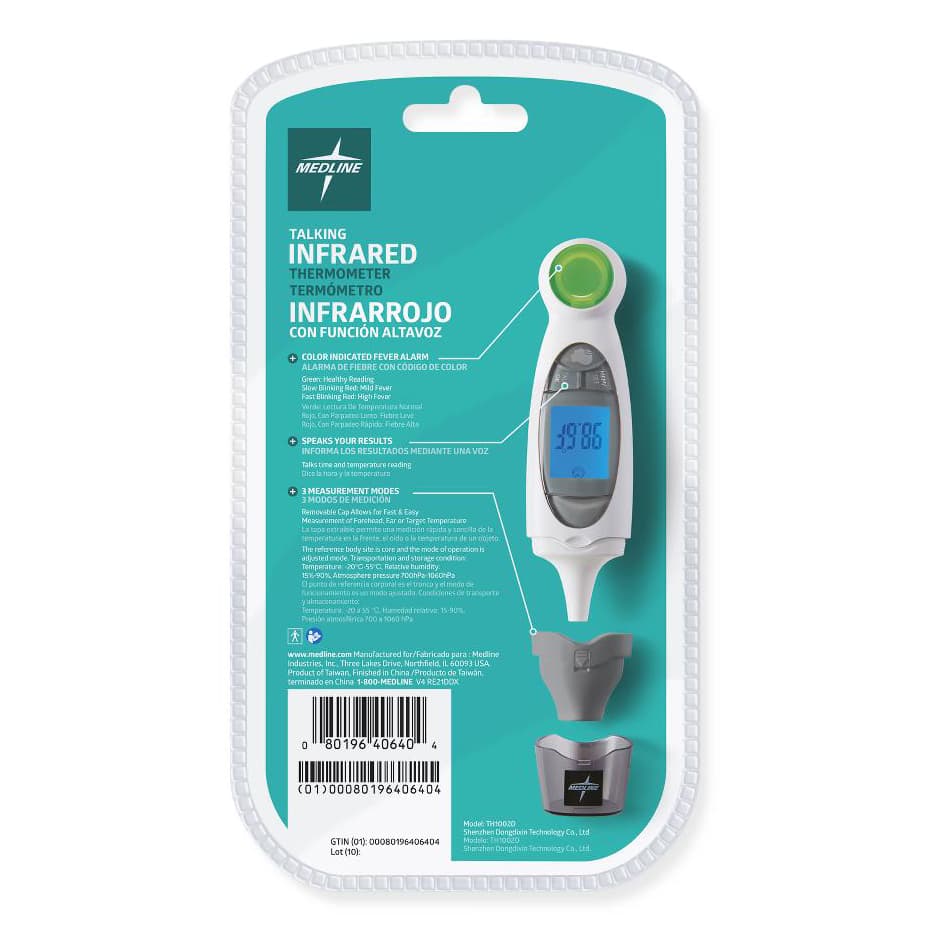 Medline Talking Ear and Forehead Thermometer for Home Use - Image 3