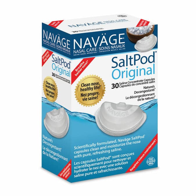 Navage SaltPod Saline Concentrate Capsule For Nasal Care - Package of 30