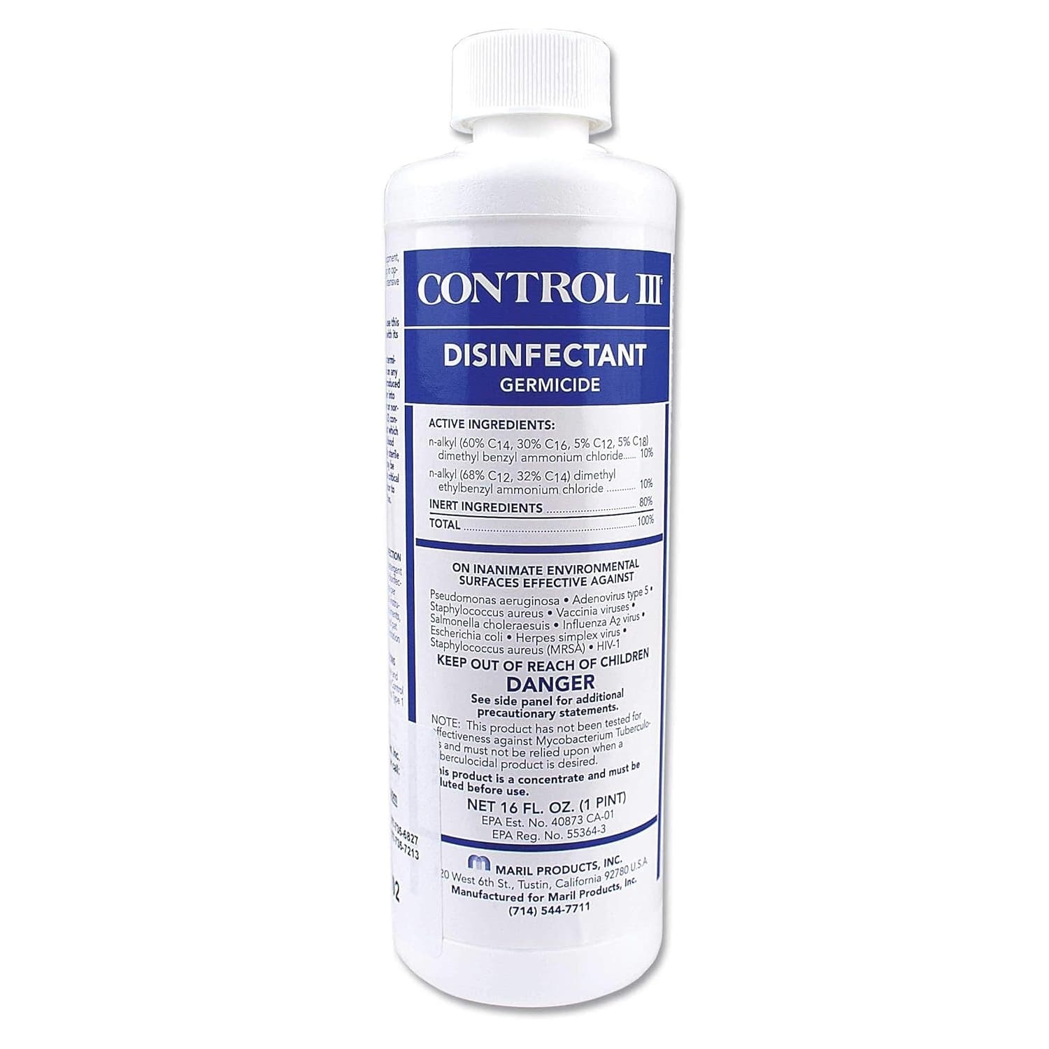 Control III Disinfectant Germicide, 16 oz - Case of 12 - Image 1