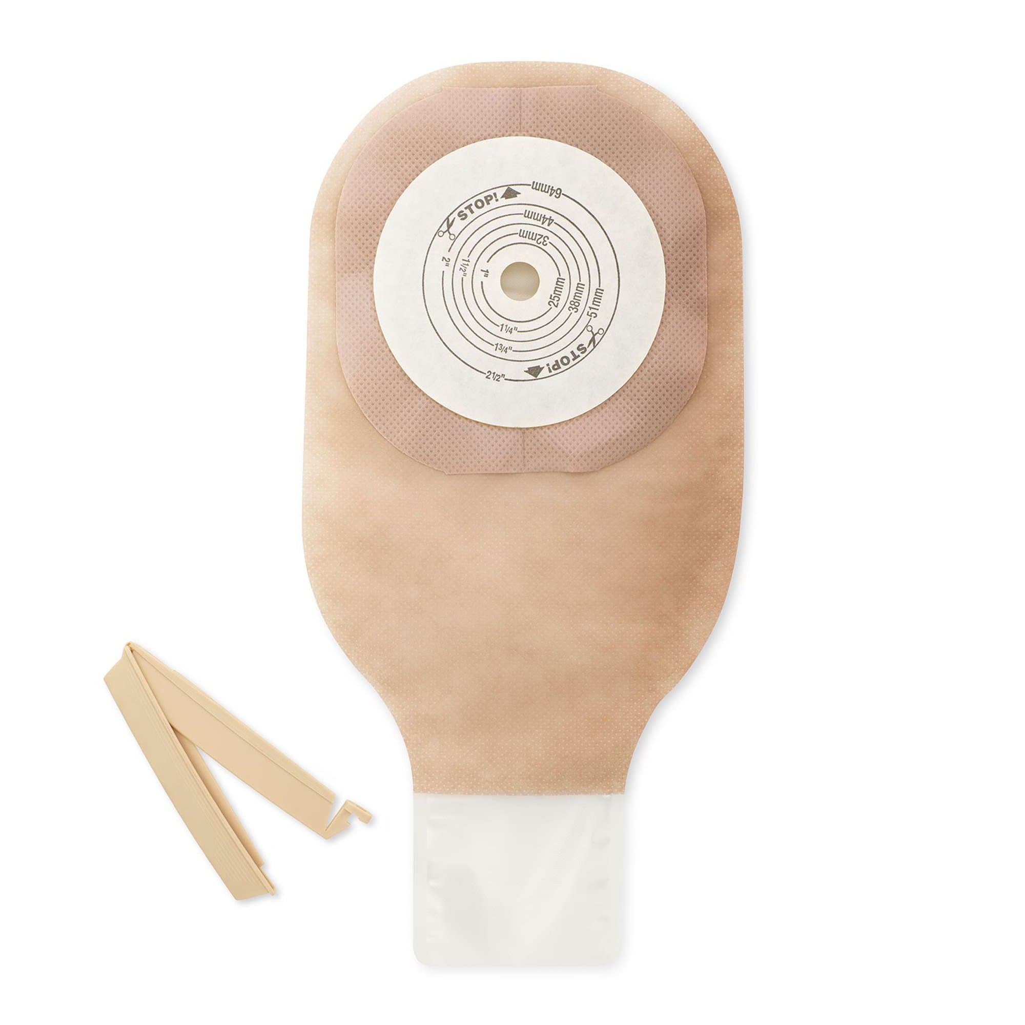 Premier 1-Piece Drainable Ostomy Pouch with Flat FlexWear Barrier - Box of 10 - Image 2