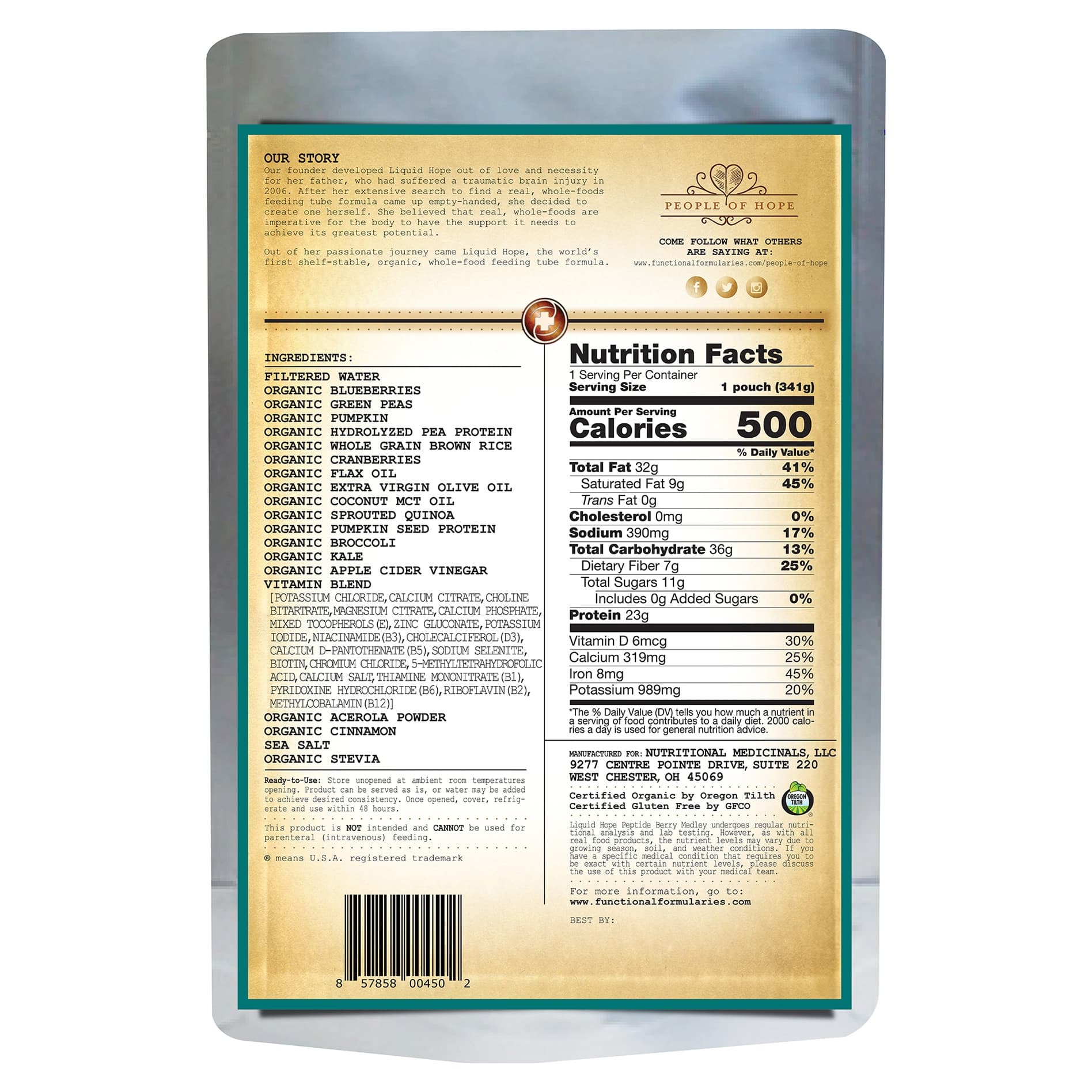 Liquid Hope Peptide Formula, Berry Medley - Image 2