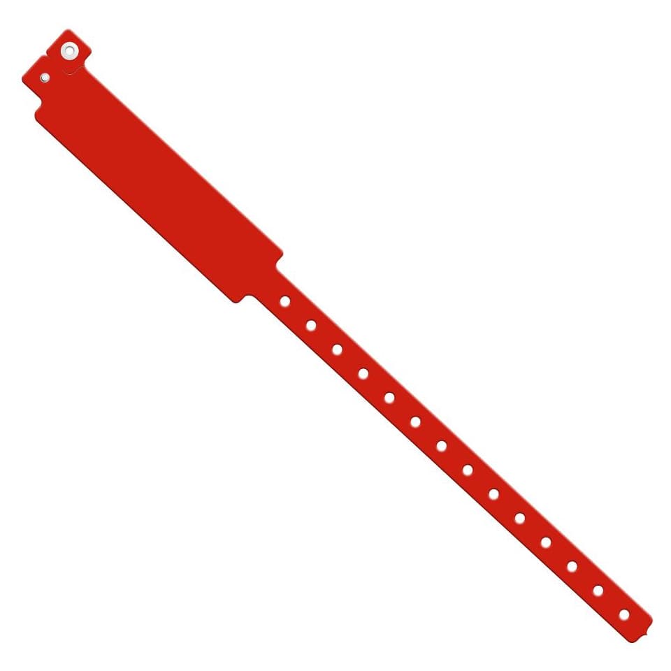 Vinyl ID Band with Snap Closure, Write-On Wide Face, 1" x 12"