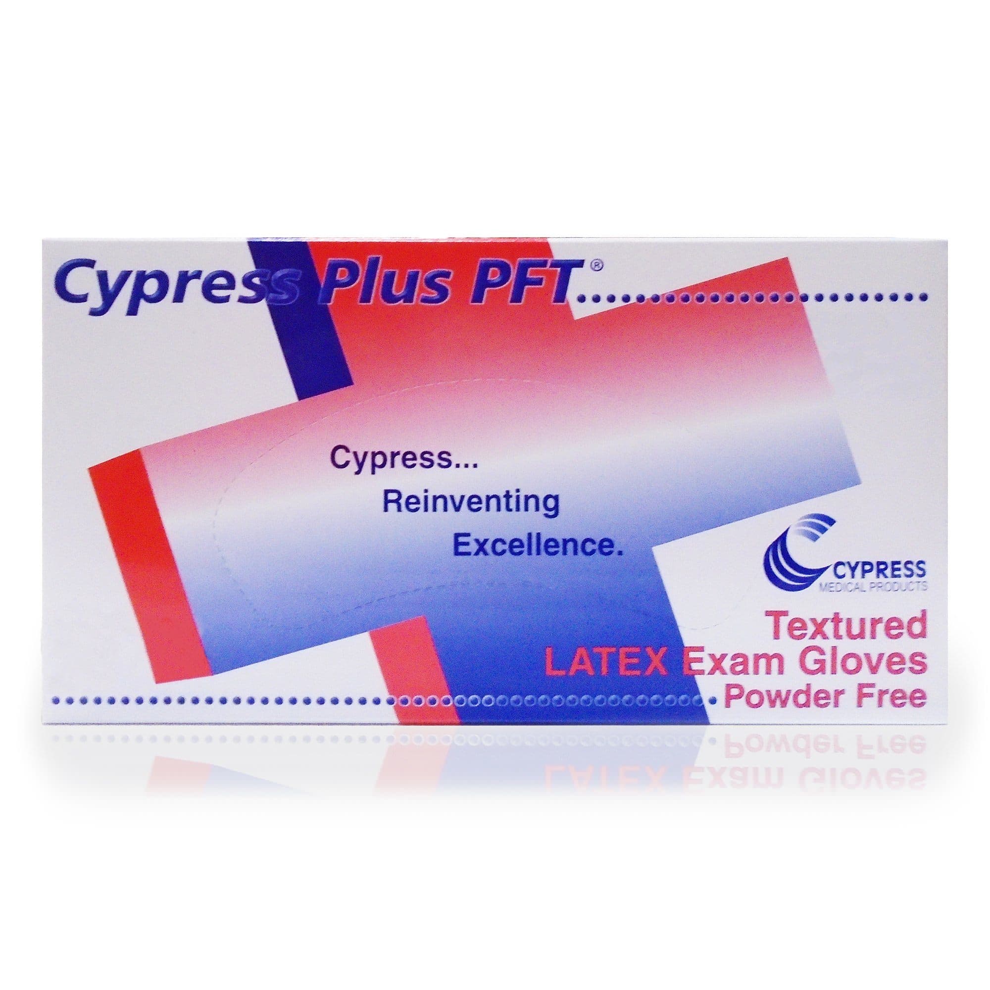 Cypress Plus PFT Latex Powder-Free Textured Exam Glove, Ivory, Medium - Case of 1000 - Image 1