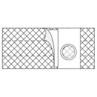 Nu-Hope 6" Flat panel Ostomy Support Belt Without Prolapse Flap, 2-1/4" White, X-Large - Each - Image 1