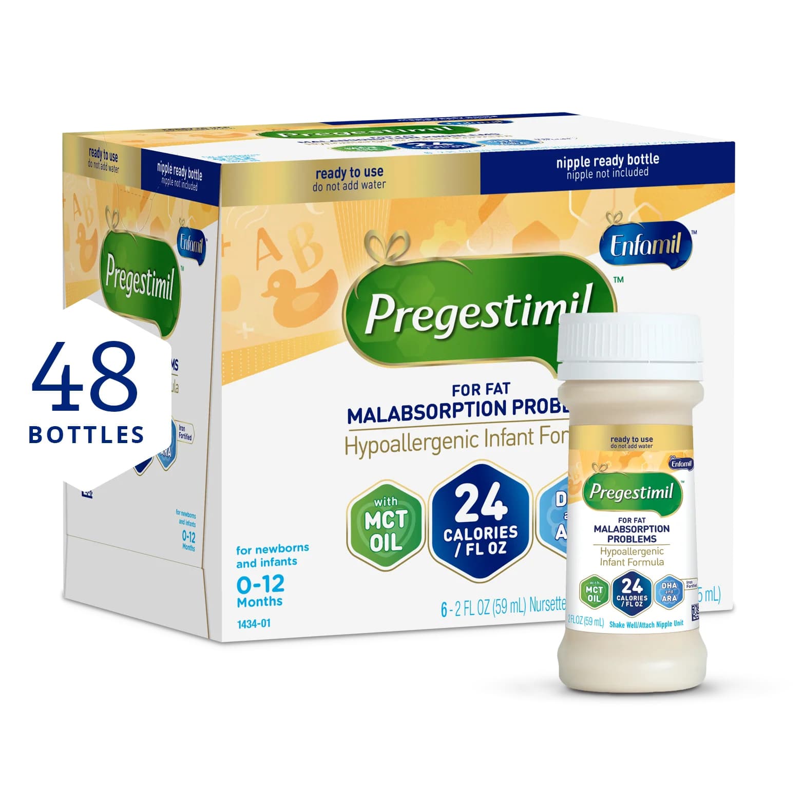 Pregestimil Lipil Ready to Use Infant Formula, 24 Cal - Case of 48 - Image 1