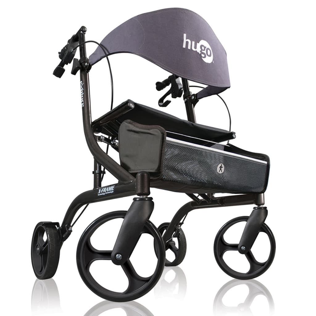 Drive Hugo eXplore Side-Fold Rolling walker with a Seat - Image 2