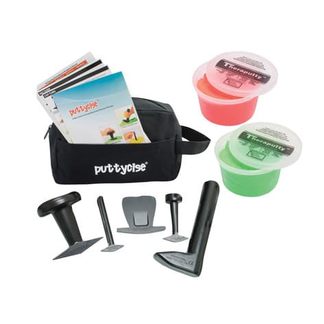 Puttycise Theraputty Tool Set, Moderate, Red And Green - Image 1