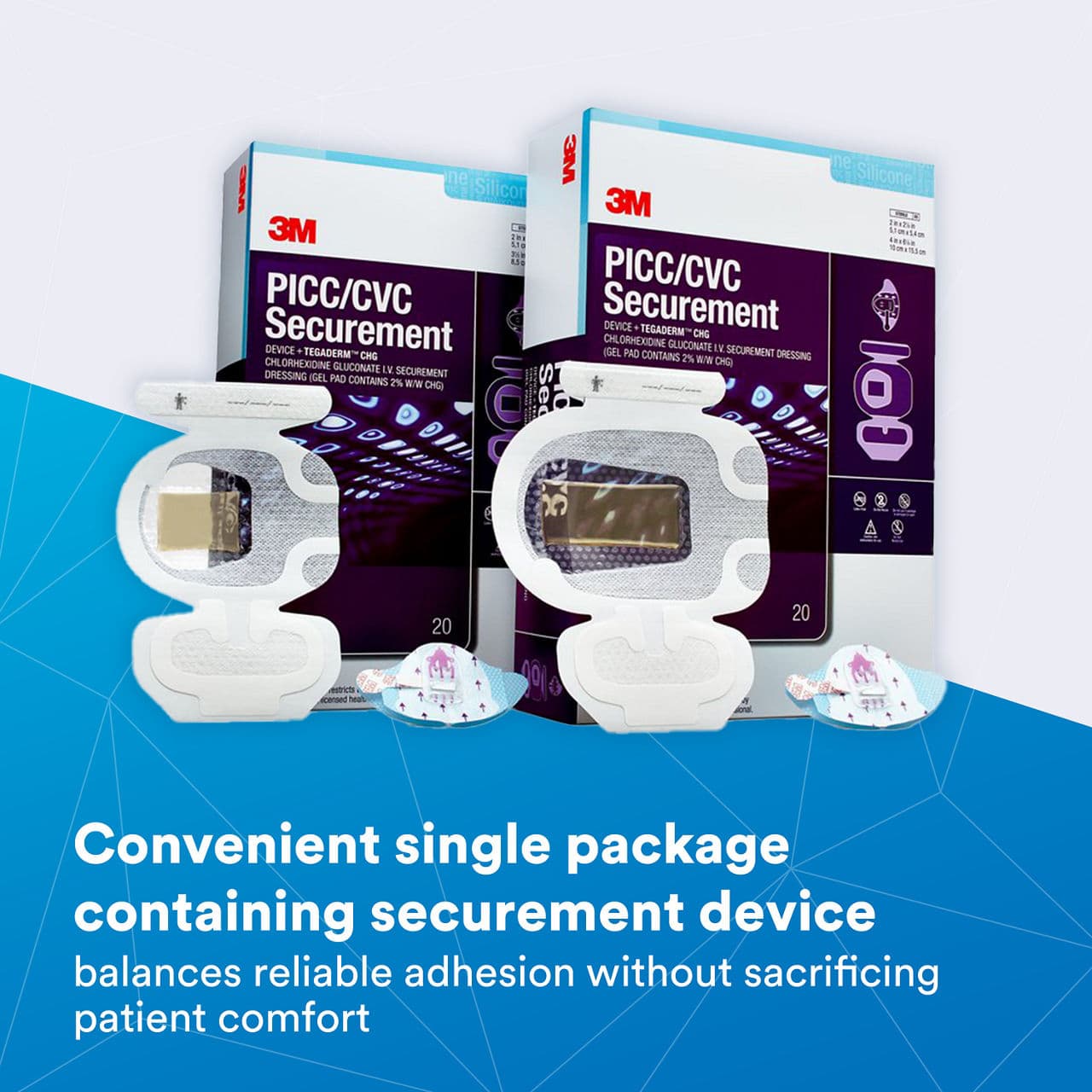 3M PICC-CVC Securement Device + Tegaderm CHG IV Dressing - Image 4