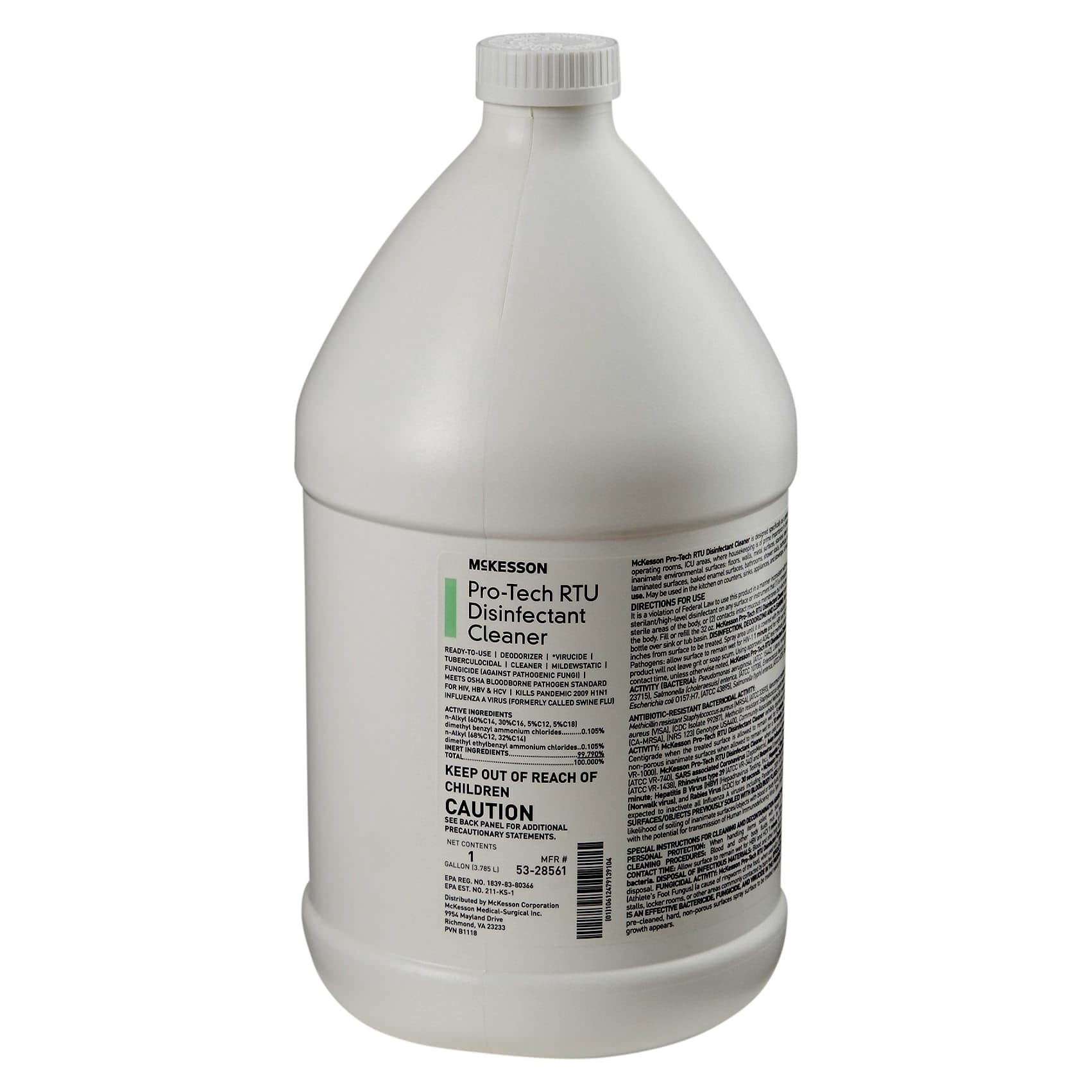 McKesson Pro-Tech Surface Disinfectant Cleaner Jug, 1 Gallon - Image 1