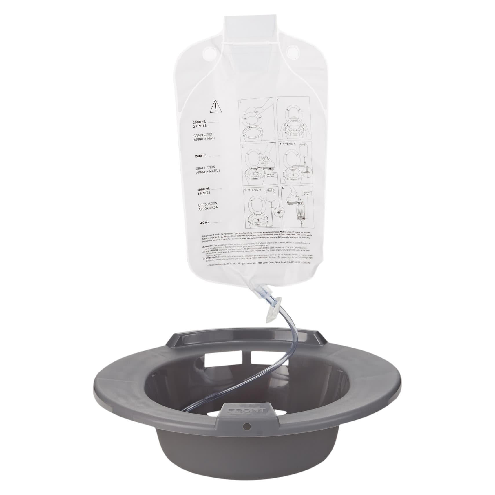 McKesson Round Plastic Graduated Sitz Bath