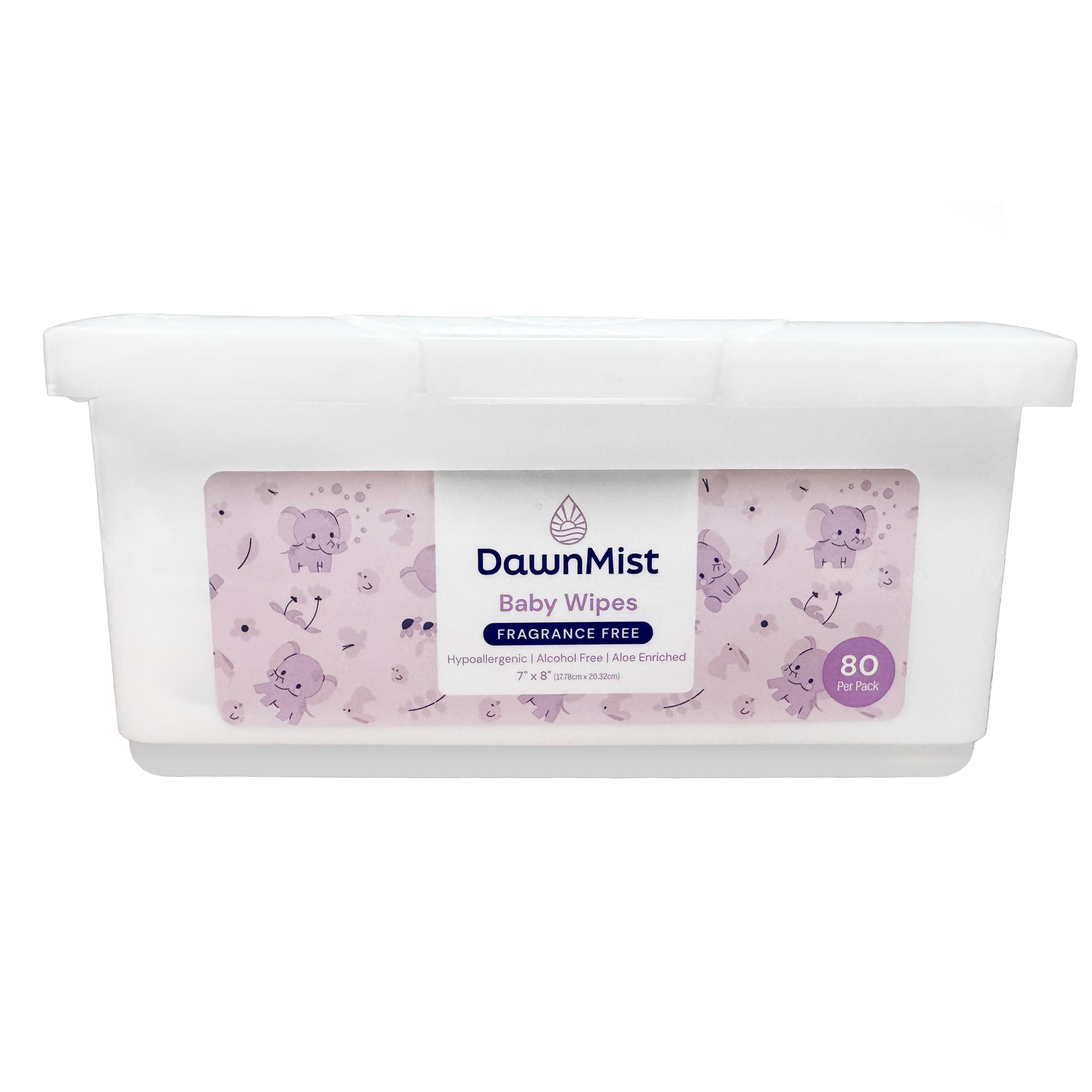 DawnMist Baby Wipes with Aloe and Lanolin - Case of 960 - Image 1