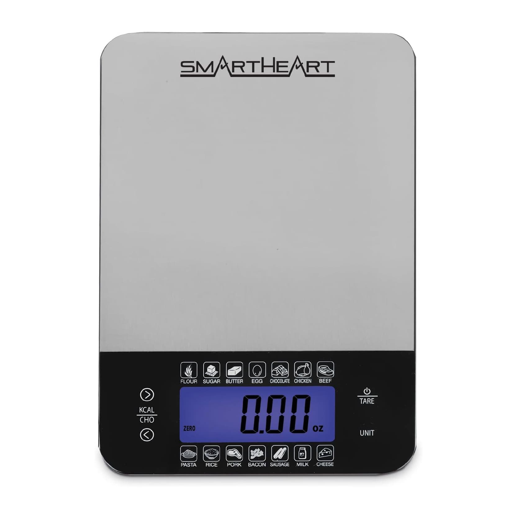 SmartHeart Digital Kitchen Food Scale with Calorie & Carb Calculator - Each - Image 1