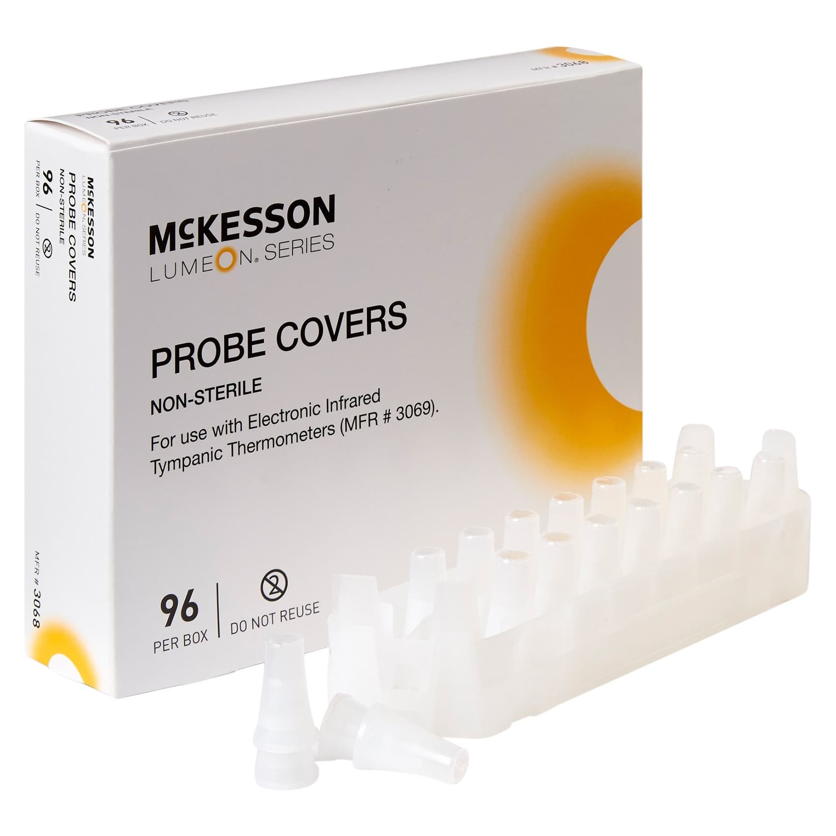 McKesson Film and Paper Electronic Tympanic Thermometer Probe Cover, 96 Disposable - Case of 2112