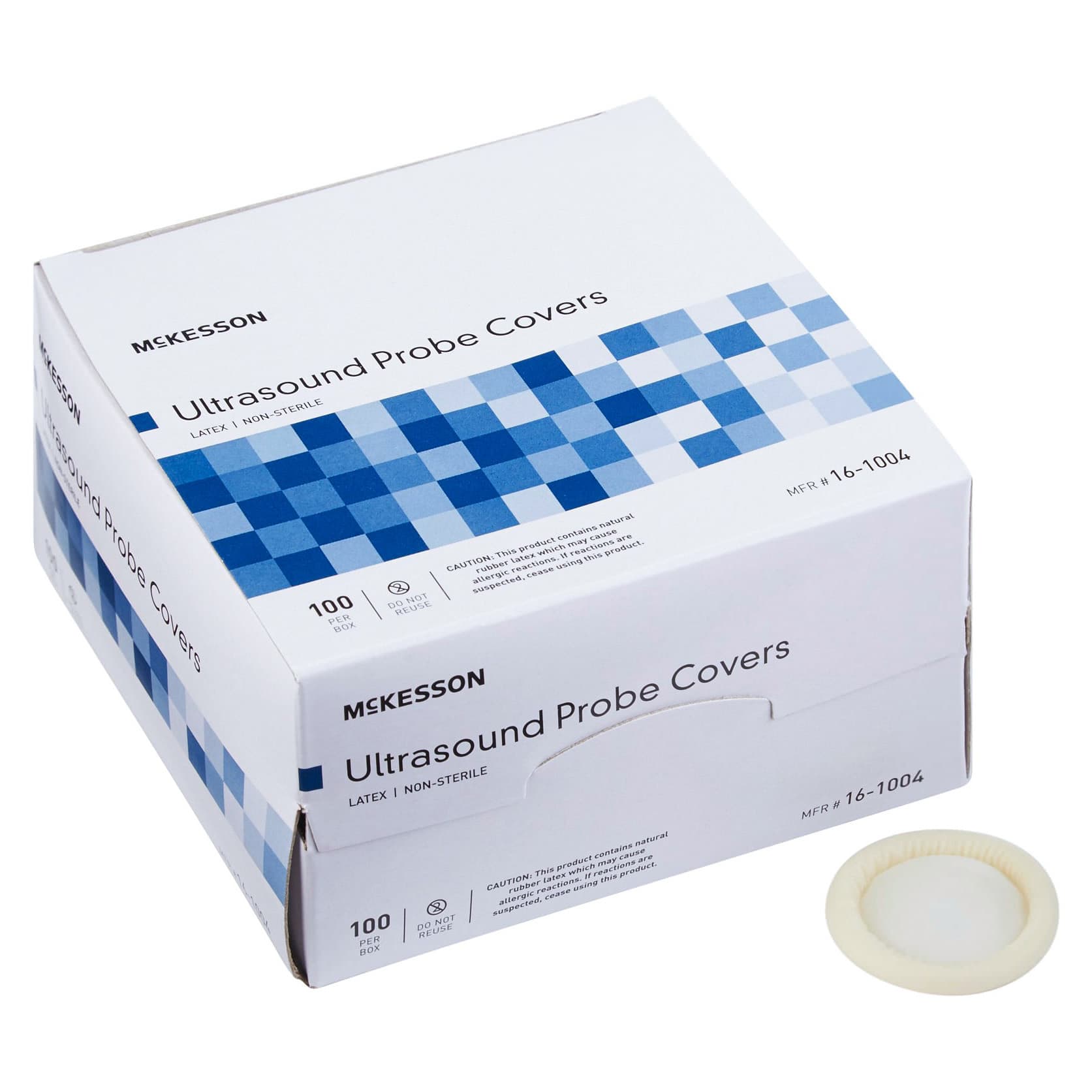McKesson Ultrasound Probe Cover NonSterile, Bulk, 1-1/4 x 8 Inch - Case of 2400 - Image 1