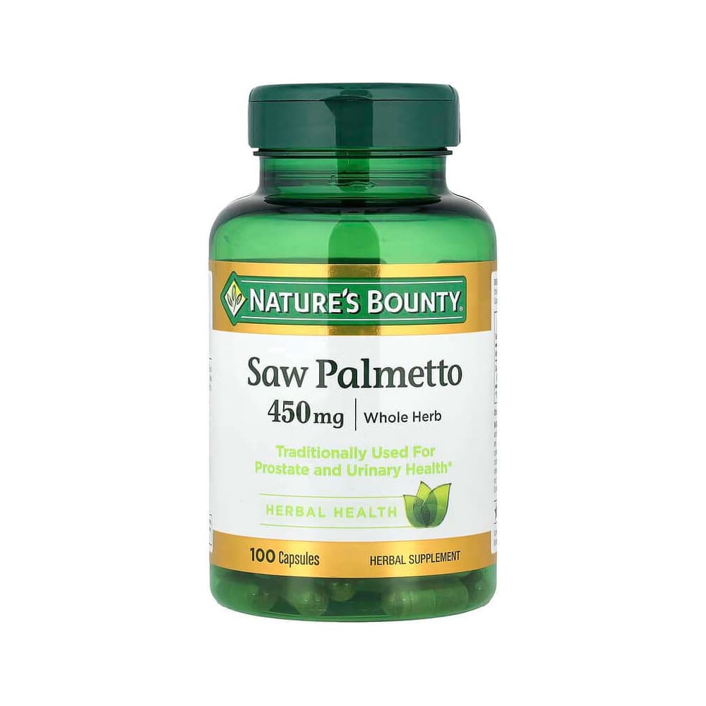 Nature's Bounty Saw Palmetto, 450 mg - Bottle of 100