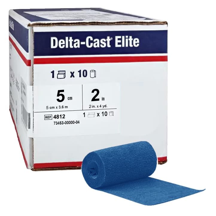 Delta-Cast Elite Polyester Cast Tape, Dark Blue, 2 Inch x 12 Feet - Box of 10 - Image 1