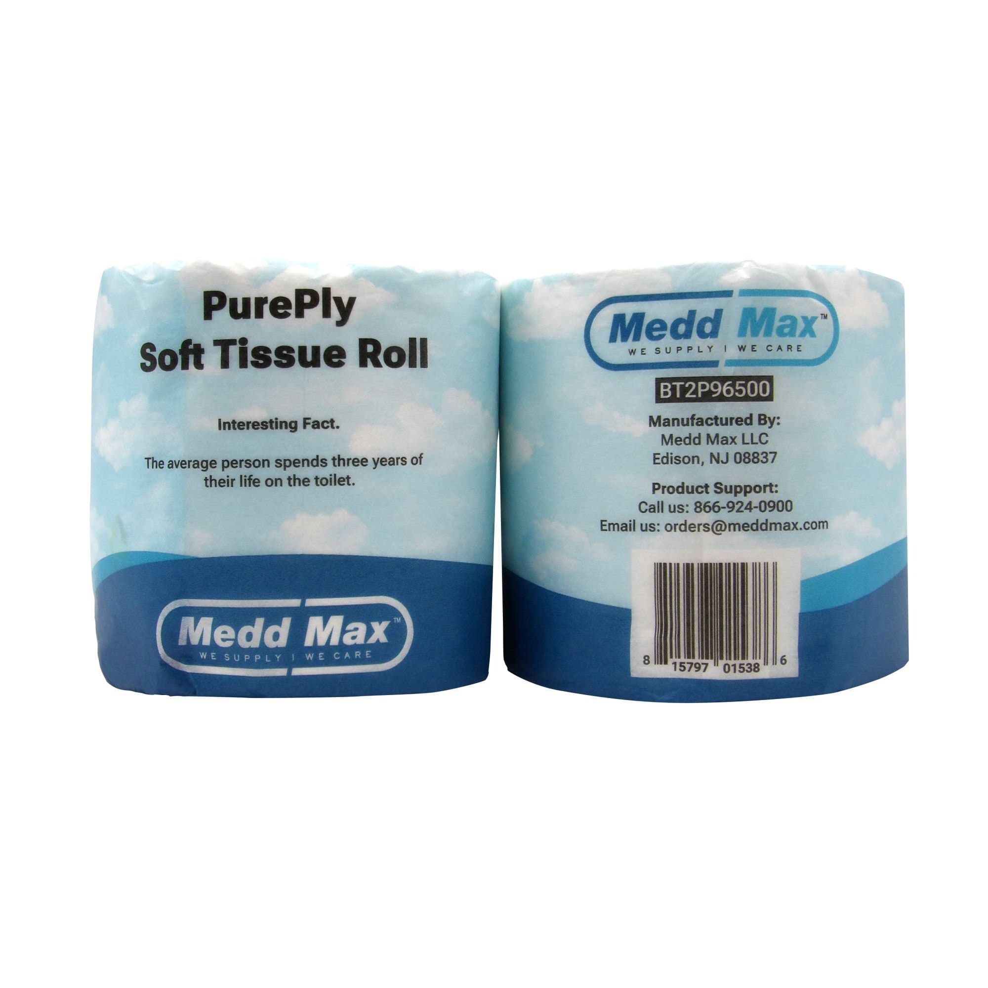 Medd Max Pure Ply Premium Toilet Tissue - Case of 96 - Image 3