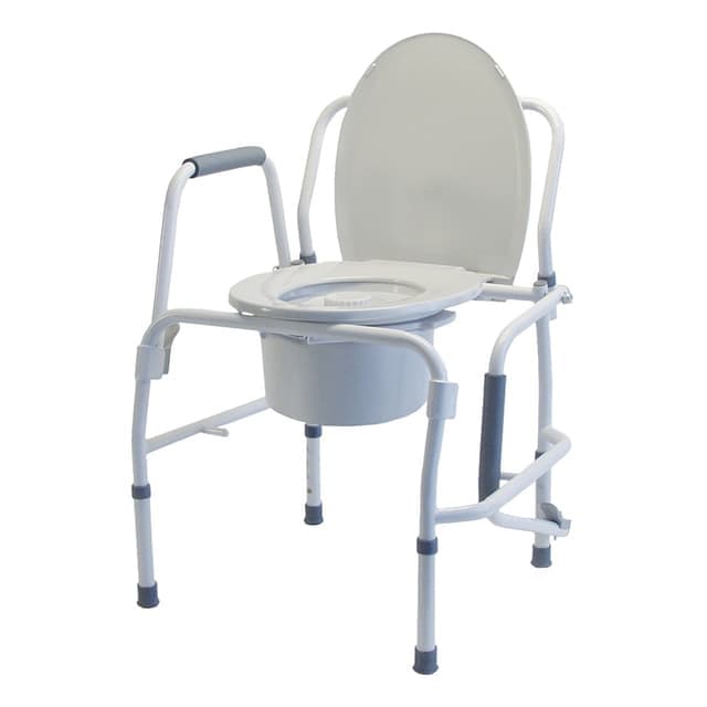 Lumex Silver Collection 3-In-1 Steel Drop Arm Commode