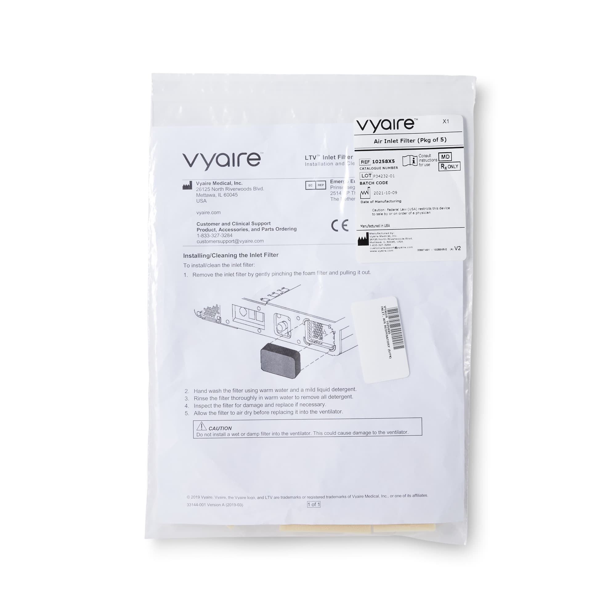 Zoll Medical Air Inlet Filter - Image 2