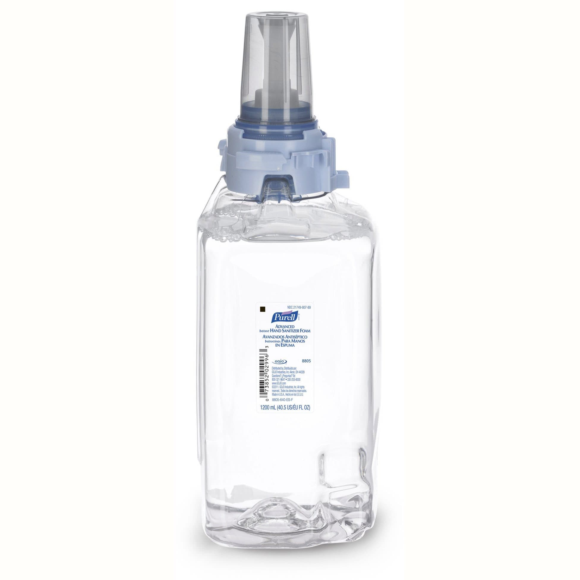 Purell Advanced Hand Sanitizer Dispenser Refill Bottle For ADX-12 Dispenser - Image 1