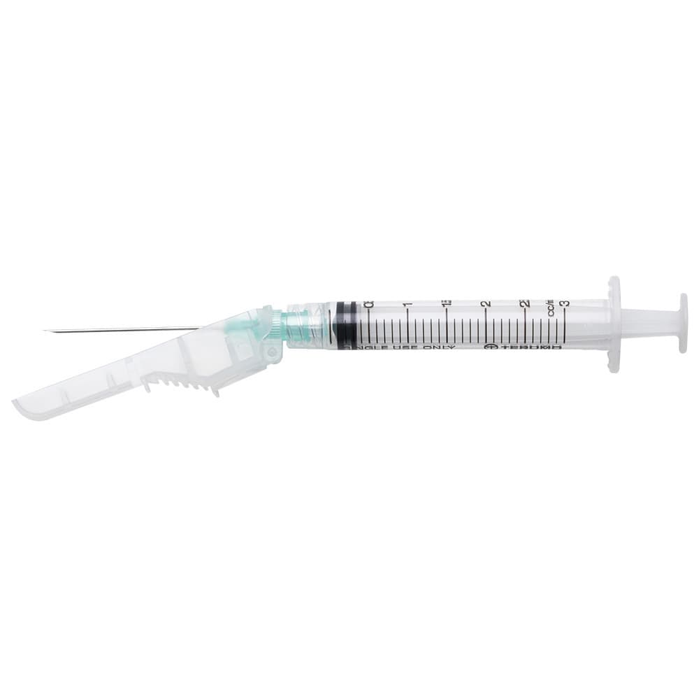 Terumo Surguard3 Syringe with Safety Needles Needle 3cc, 21G x 1" - Case of 400 - Image 1