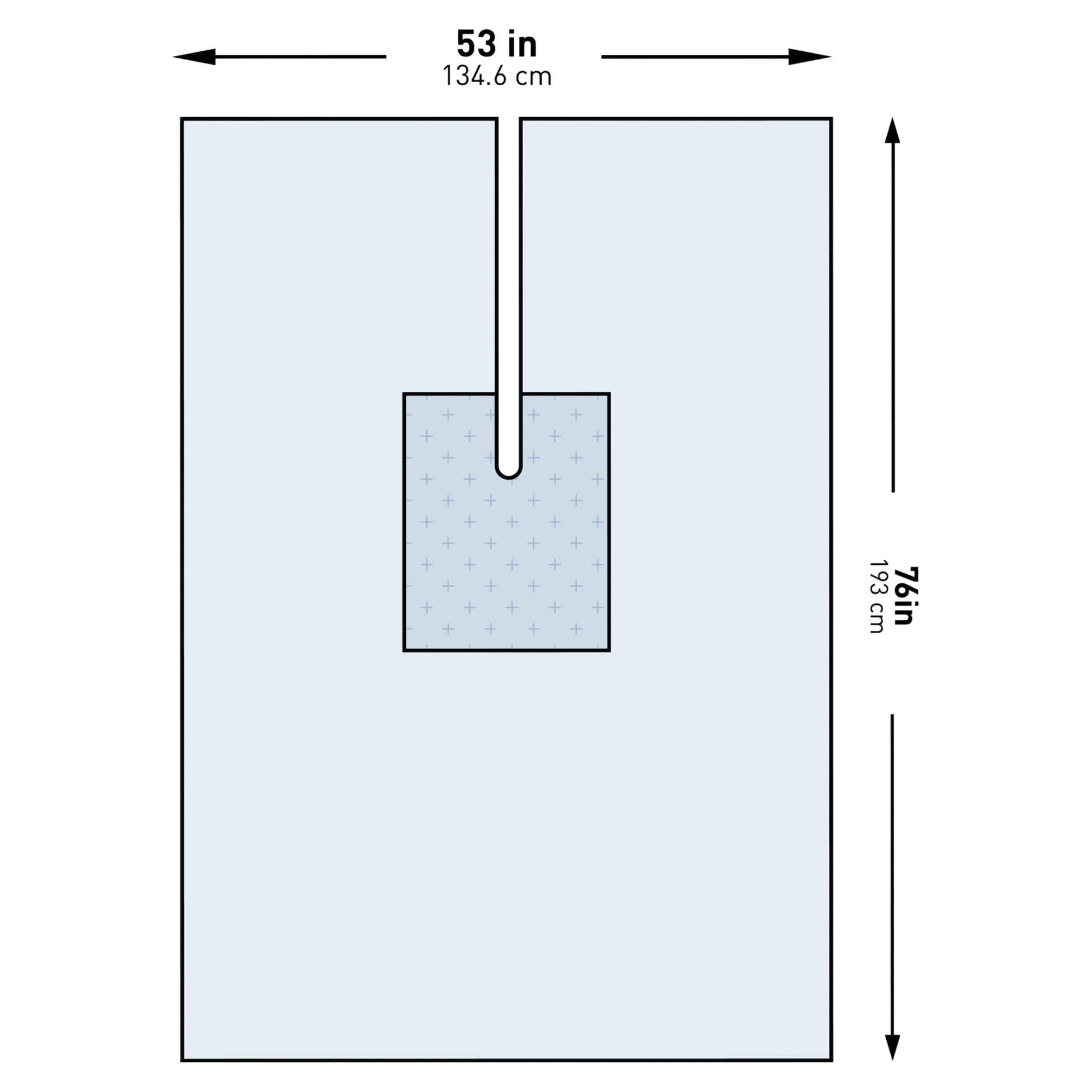 McKesson Orthopedic U-Drape with Split