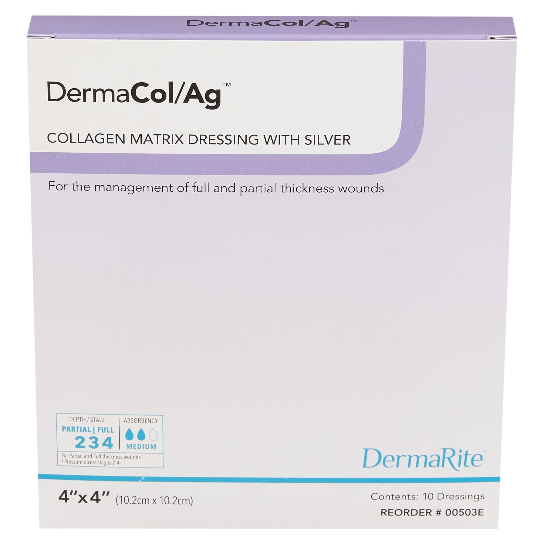 DermaCol Ag Collagen Matrix Dressing with Silver - Image 2