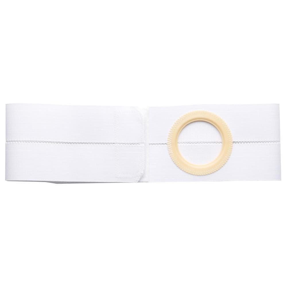 Nu-Form 4" Ostomy Support Belt With Prolapse Flap, 3-1/2 Inch Medium, White - Each - Image 1