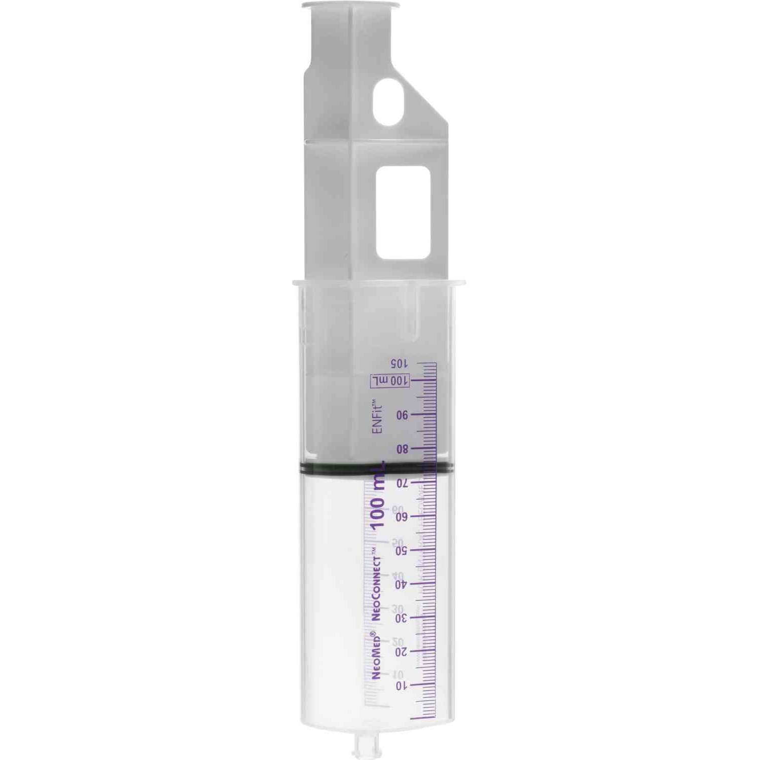 NeoMed GPro ENFit Gravity Feeding Syringe, Purple, 100 mL - Case of 40 - Image 1