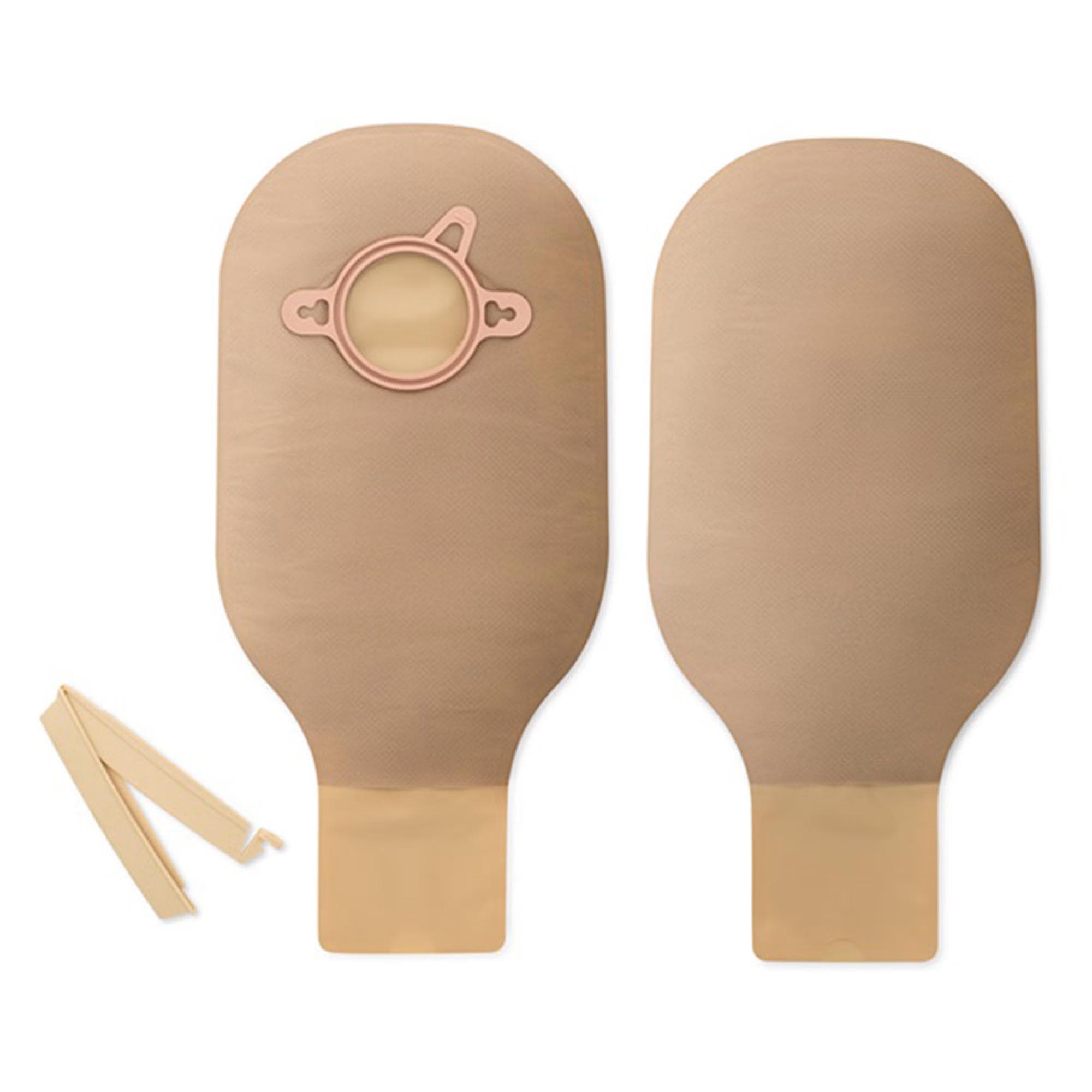 New Image 2-Piece Drainable Ostomy Pouch With Clamp Closure and Filter, Beige, 2-3/4 Inch - Box of 10 - Image 1