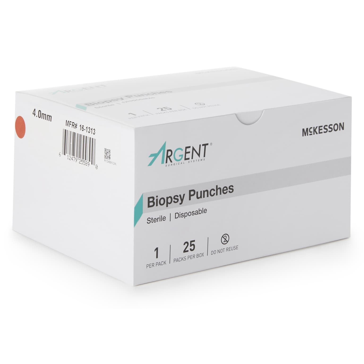 McKesson Argent Biopsy Punch, Dermal, 4 mm - Case of 100 - Image 1