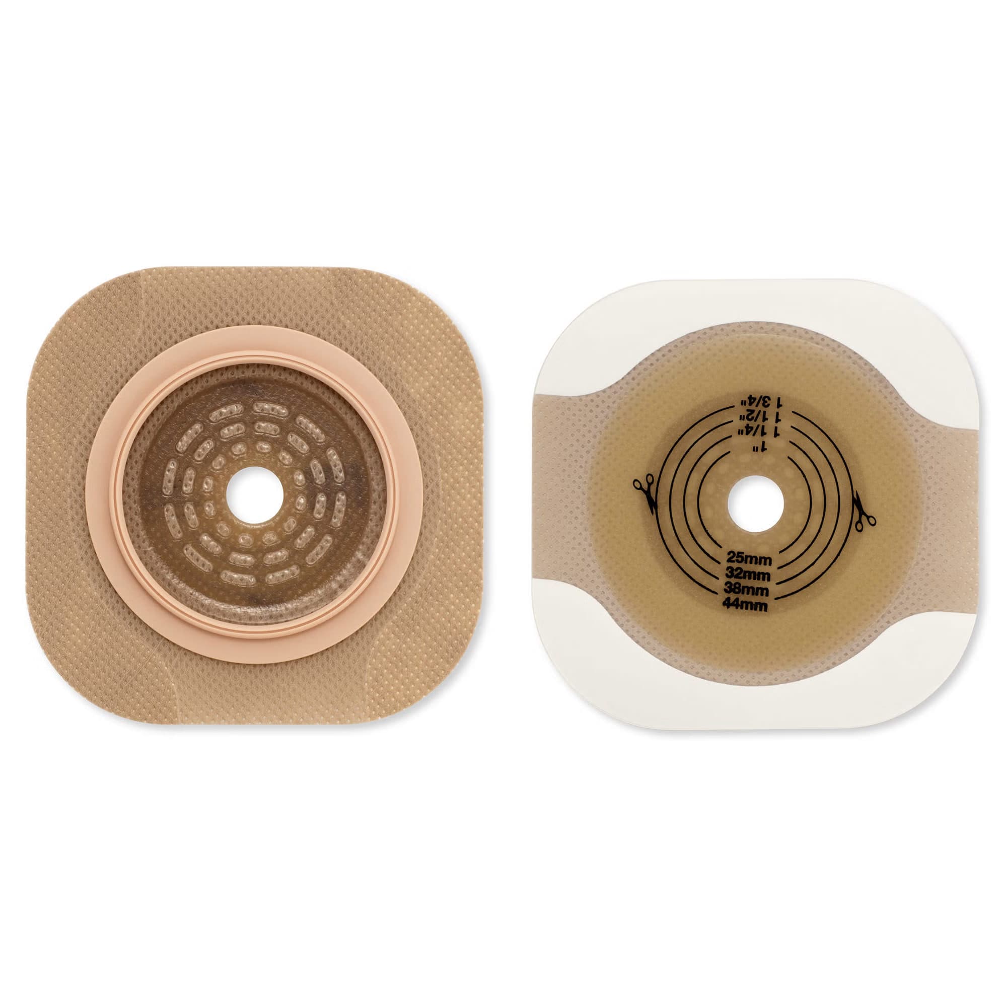 New Image CeraPlus Flat Extended Wear Barrier with Tape Border, 1" Opening, 1-3/4" Flange - Box of 5 - Image 1