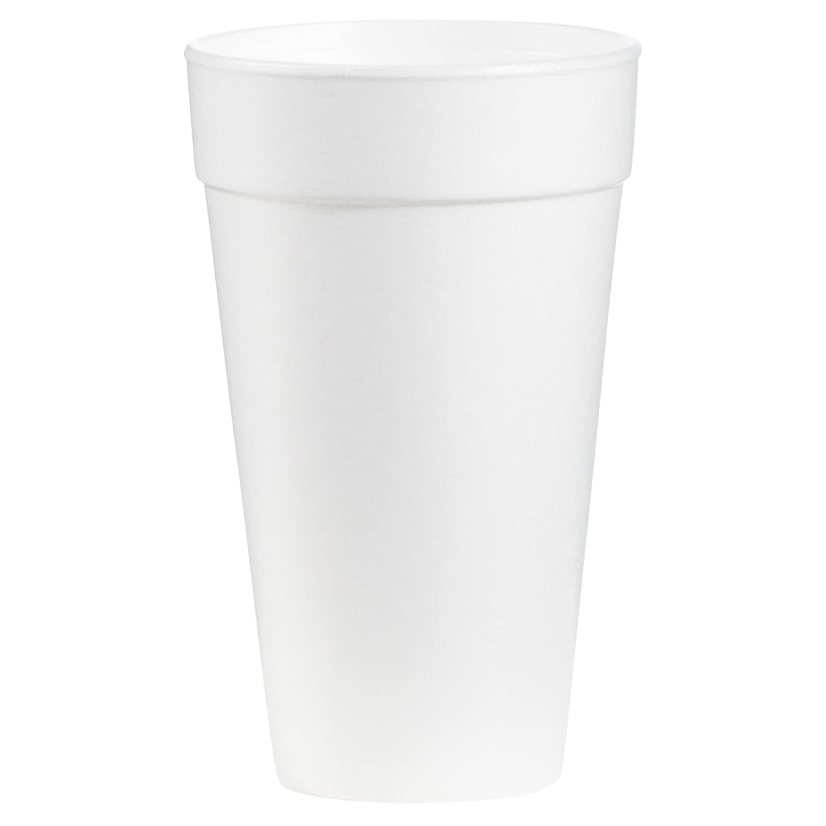 WinCup White Styrofoam Disposable Insulated Drinking Cup - Image 1