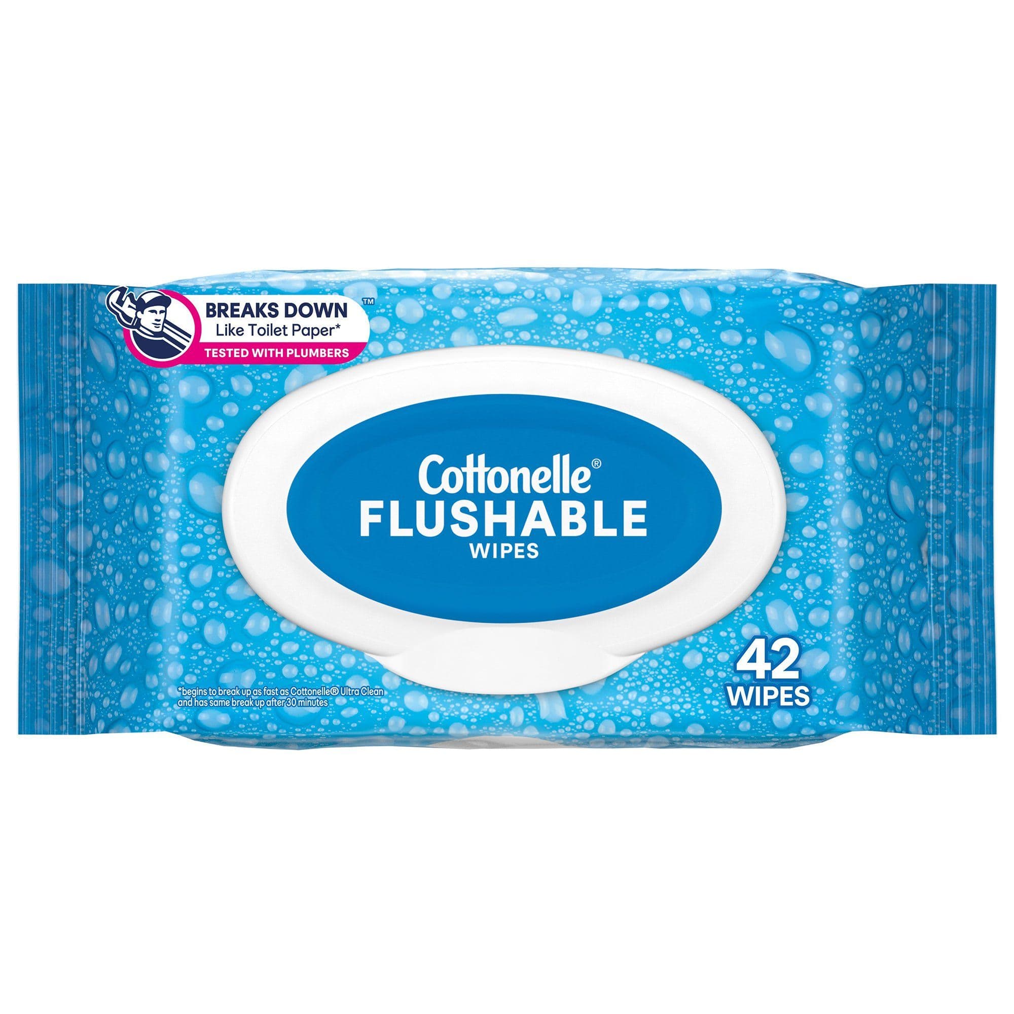 Cottonelle FreshCare Flushable Wipes - Package of 42 - Image 1