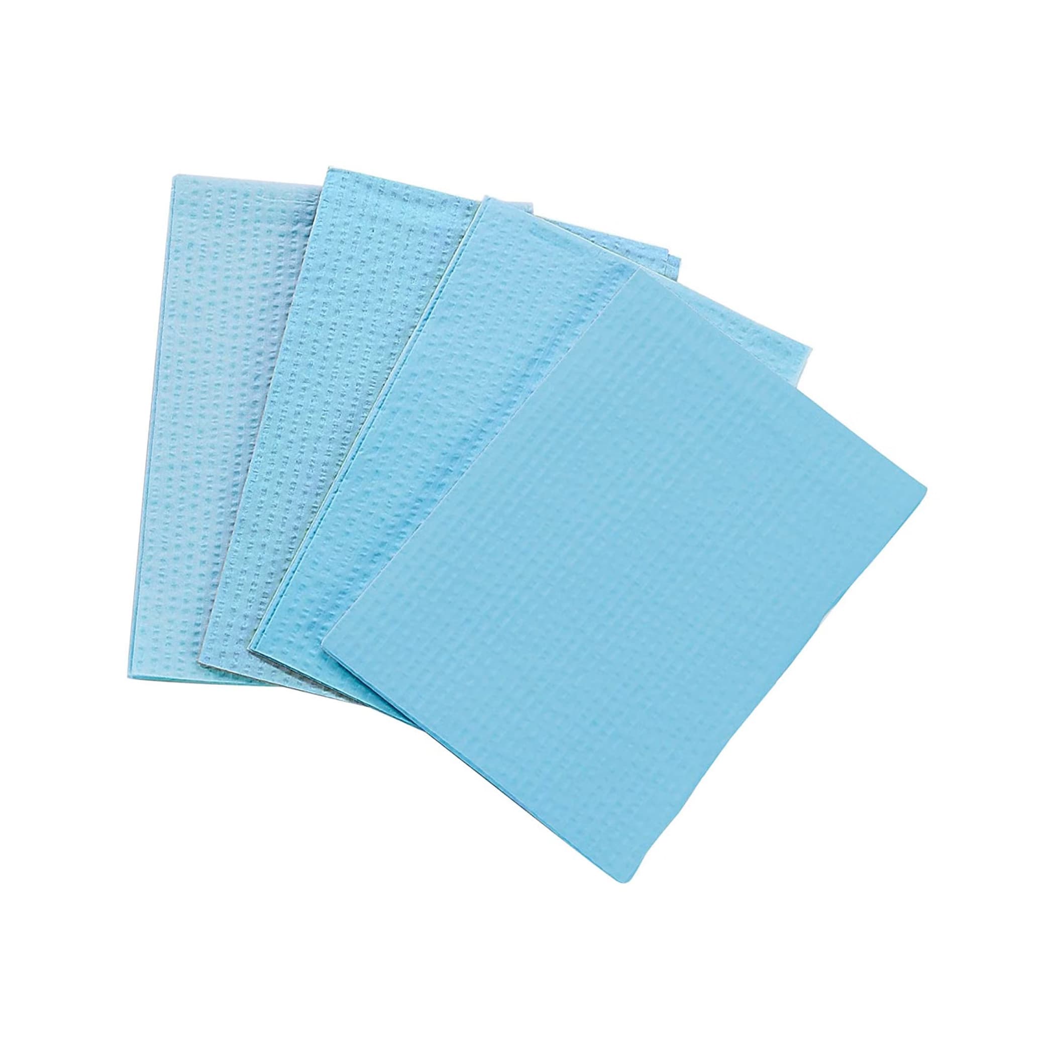 Tidi Choice Procedure Towel NonSterile, Blue, 13 W x 18 L Inch, Waffle Embossed, Non-Radiopaque - Case of 500 - Image 1