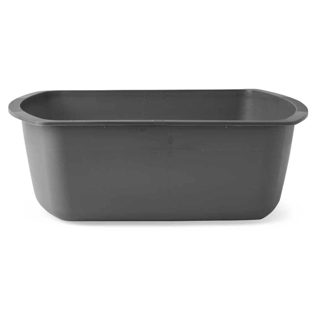 Medline Rectangular Wash Basin, 13-1/4 x 10 x 3-3/4 Inch - Image 1