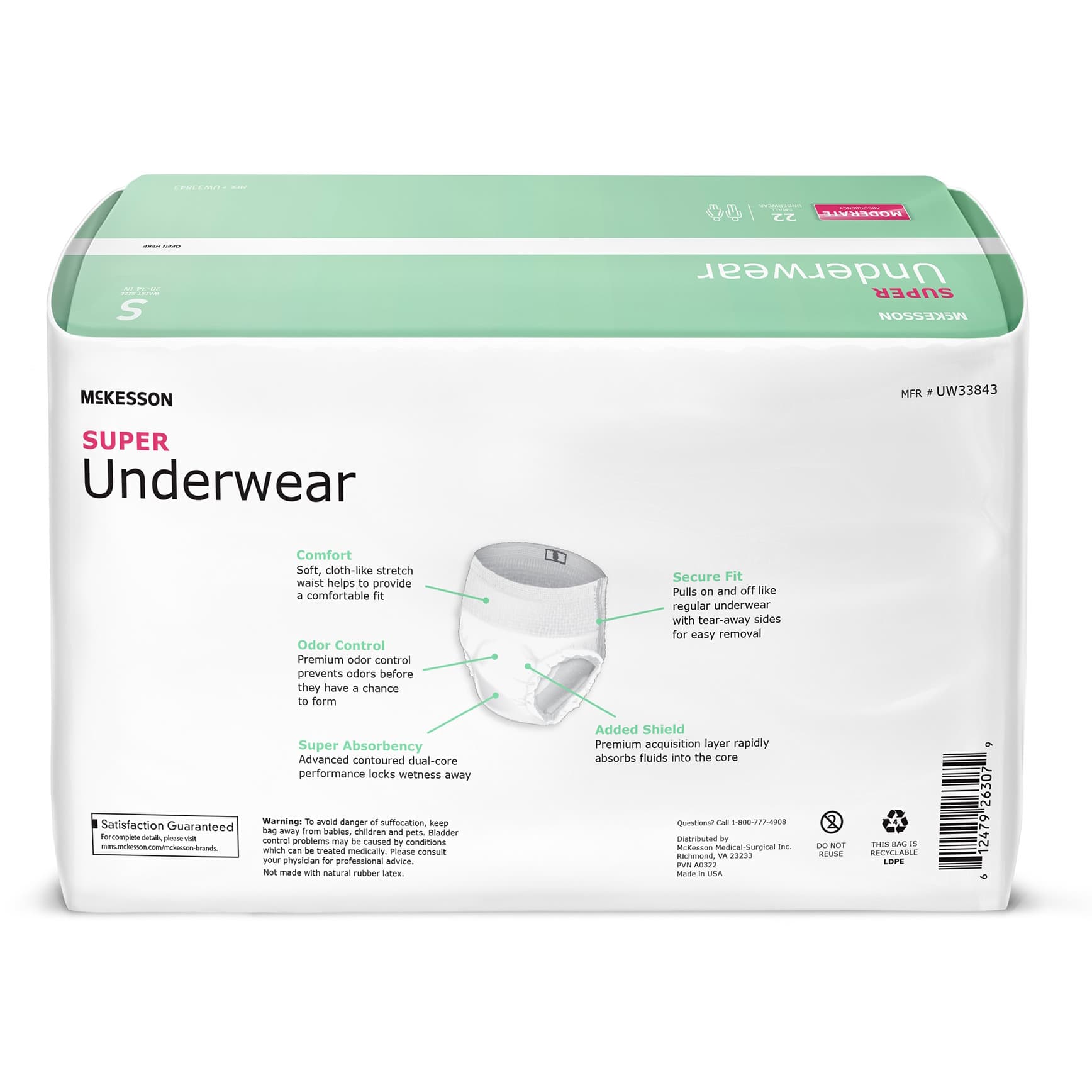 McKesson Super Incontinence Underwear - Image 2