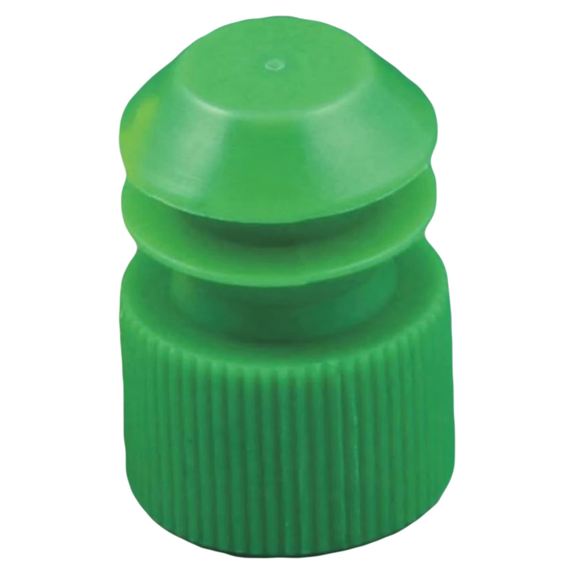 McKesson Tube Closure For Use with 13 mm Blood Drawing Tubes, Flanged Plug Cap, Green - Bag of 1000 - Image 1