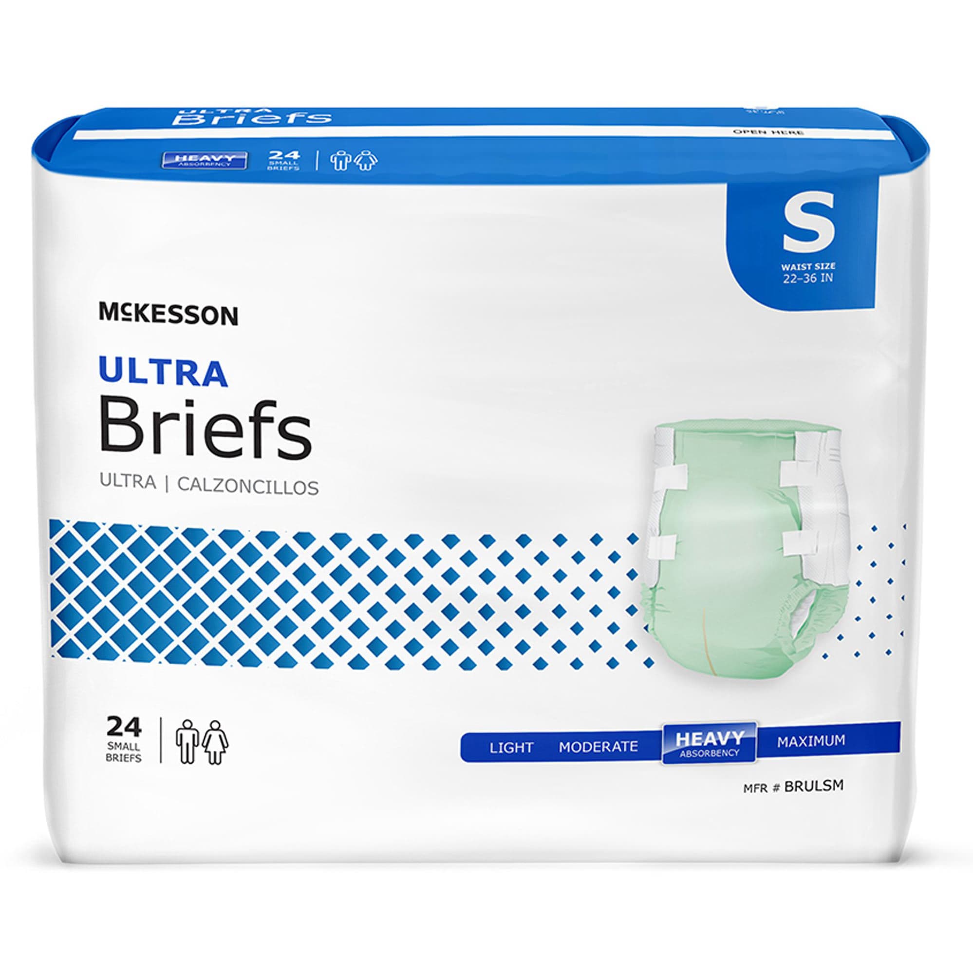 Mckesson Ultra Incontinence Brief, Small - Bag of 24 - Image 1
