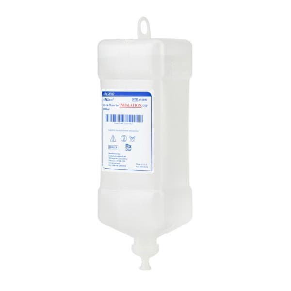 AMSure Hanging Spikeable Sterile Water Bottle, 1000 ml - Image 1