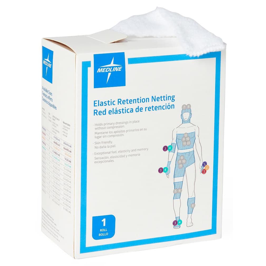 Medline Stretch Tubular Elastic Net for Dressing Retention, 7 Inch x 25 Yard - Each - Image 1