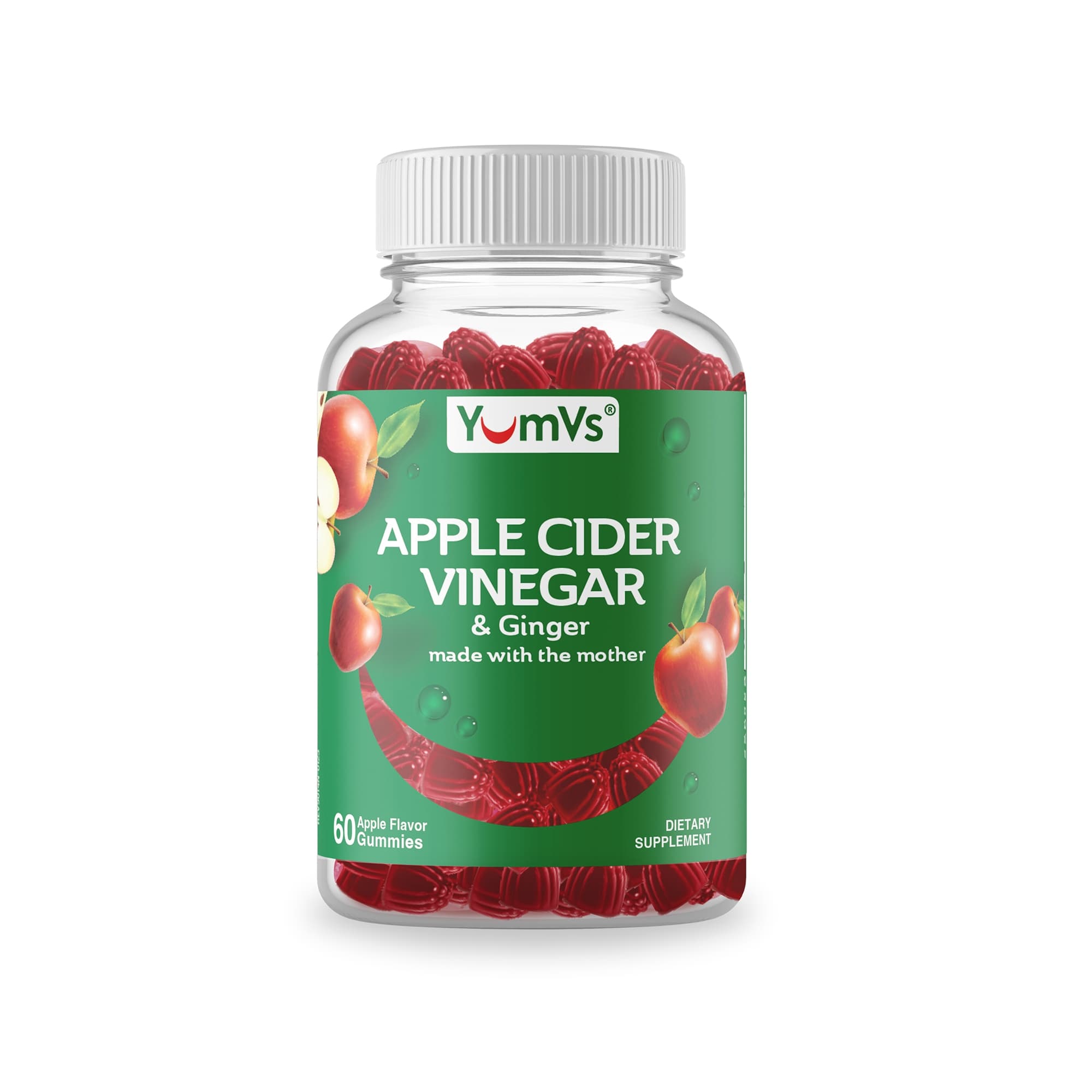 YumVs Apple Cider Vinegar & Ginger Gummies - Image 1